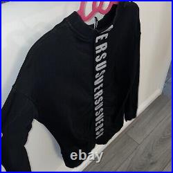 Versus Versace Sweatshirt Jumper Sweater Crew Neck Logo Black M