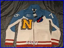 Very Rare Nike Phil Knight Pro Club Letterman Sweater Cardigan Fits Small/Med
