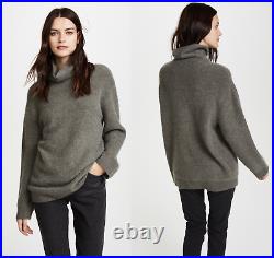 Vince $395 Cashmere Boxy Sweater in Desert Sage M