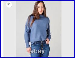 Vince Plush Cashmere Funnel Neck Sweater Size Medium FLAWLESS $448
