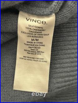 Vince Plush Cashmere Funnel Neck Sweater Size Medium FLAWLESS $448