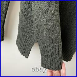 Vince Wool Blend Mock Neck Sweater Juniper Green M