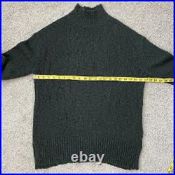 Vince Wool Blend Mock Neck Sweater Juniper Green M