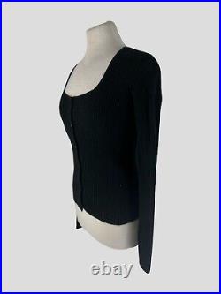 Vince black 100% cashmere long sleeve jumper size UK10/US6