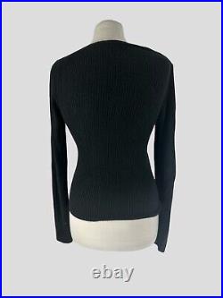 Vince black 100% cashmere long sleeve jumper size UK10/US6