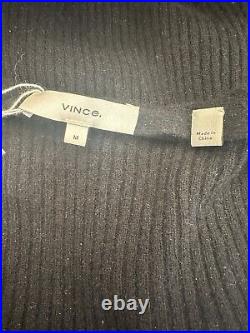 Vince black 100% cashmere long sleeve jumper size UK10/US6