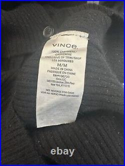 Vince black 100% cashmere long sleeve jumper size UK10/US6