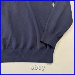 Vineyard Vines Mens 1/4 Zip Sweater Miacomet Golf Club Nantucket Made Italy Sz M