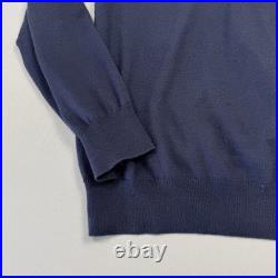 Vineyard Vines Mens 1/4 Zip Sweater Miacomet Golf Club Nantucket Made Italy Sz M