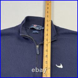 Vineyard Vines Mens 1/4 Zip Sweater Miacomet Golf Club Nantucket Made Italy Sz M