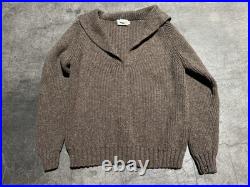 Vintage 1960s French Creek Sheep And Wool Co. Wool Brown Knit Sweater Mens M