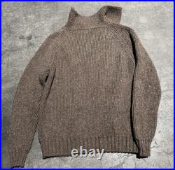 Vintage 1960s French Creek Sheep And Wool Co. Wool Brown Knit Sweater Mens M