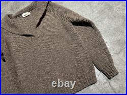 Vintage 1960s French Creek Sheep And Wool Co. Wool Brown Knit Sweater Mens M