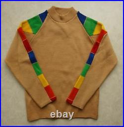 Vintage 70s RAINBOW STRIPE SKI SWEATER M/38 Sears Kings Road LGBTQ Wool/jumper