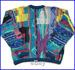 Vintage 90s Coogi Sweater Medium Fits Like Large Multi Color Hip Hop Rap