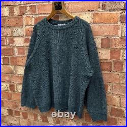 Vintage Boneville Raglan Knit Jumper Sweater Medium Green Massimo Osti