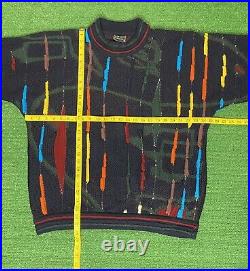 Vintage COOGI Australia 100% Wool Sweater Multicolor Size M Biggie