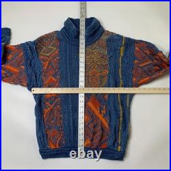 Vintage Coogi Blues Sweater Mens M Medium Cotton 3D Knit Cotton Biggie Smalls Vintage Coogi Blues Sweater Mens M Medium Cotton 3D Knit Cotton Biggie Smalls