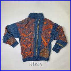 Vintage Coogi Blues Sweater Mens M Medium Cotton 3D Knit Cotton Biggie Smalls Vintage Coogi Blues Sweater Mens M Medium Cotton 3D Knit Cotton Biggie Smalls