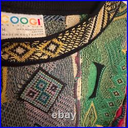 Vintage Coogi Unisex Jumper Sweatshirt 90s Knit Bold Colourful Pattern Rare