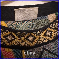 Vintage Coogi Unisex Jumper Sweatshirt 90s Knit Bold Colourful Pattern Rare