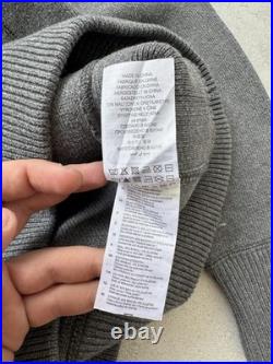 Vintage G-Star RAW Sweater Crockett Big Logo Knit Gray Long Sleeve