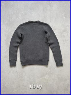 Vintage G-Star RAW Sweater Crockett Big Logo Knit Gray Long Sleeve