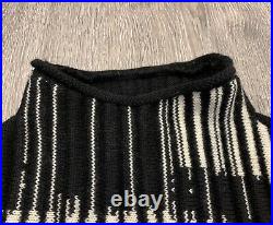 Vintage Gean Paul Gaultier Wool Sweater Knit Marlene Dietrich Print Sz M L