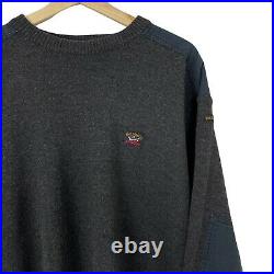 Vintage Grey Paul and Shark Bretagne Sweater Jumper Pullover Medium M PTP 23
