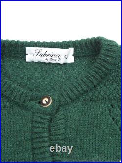 Vintage Hand Knit Chunky Wool and Alpaca Sabrina by Janet P 80s Cardigan