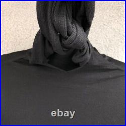 Vintage Hermes Wool Sweater Jumper Womens Medium Black Long Sleeve Tie Neck Vintage Hermes Wool Sweater Jumper Womens Medium Black Long Sleeve Tie Neck