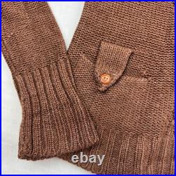 Vintage Jean Nicole Sweater Womens Medium Brown Knitted Pullover 1960s American
