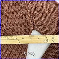 Vintage Jean Nicole Sweater Womens Medium Brown Knitted Pullover 1960s American