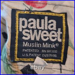 Vintage PAULA SWEET Muslin Mink Fringe Sweater