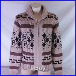 Vintage Pendleton Big Lebowski Cardigan Sweater Westerly Cowichan Wool Medium
