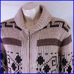 Vintage Pendleton Big Lebowski Cardigan Sweater Westerly Cowichan Wool Medium
