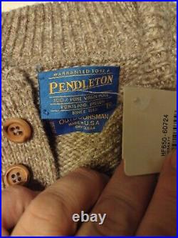 Vintage Pendleton Outdoorsman Sweater Virgin Wool Pullover Size Medium-READ