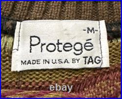 Vintage Protege Coogi Style Sweater Mens Size Medium Chunky Knit Crewneck USA