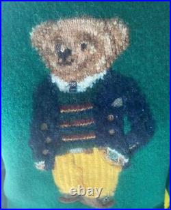 Vintage Rare Polo Ralph Lauren Teddy Cool Bear Knitted Sweater
