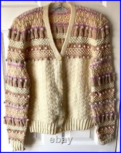 Vintage Susan Duckworth Sweater Womens Medium Cardigan Jumper Cottage Coquette