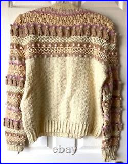 Vintage Susan Duckworth Sweater Womens Medium Cardigan Jumper Cottage Coquette