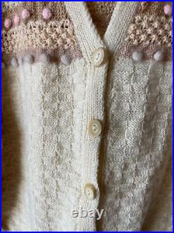 Vintage Susan Duckworth Sweater Womens Medium Cardigan Jumper Cottage Coquette