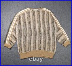 Vintage Sweater 90s Medium Geometric Textured Knit Biggie Cosby Coogi USA Jumper Vintage Sweater 90s Medium Geometric Textured Knit Biggie Cosby Coogi USA Jumper
