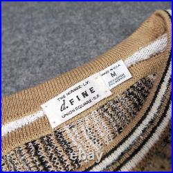 Vintage Sweater 90s Medium Geometric Textured Knit Biggie Cosby Coogi USA Jumper Vintage Sweater 90s Medium Geometric Textured Knit Biggie Cosby Coogi USA Jumper