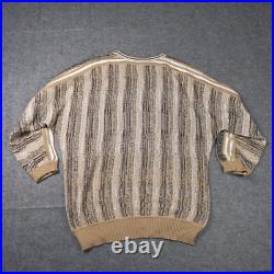 Vintage Sweater 90s Medium Geometric Textured Knit Biggie Cosby Coogi USA Jumper Vintage Sweater 90s Medium Geometric Textured Knit Biggie Cosby Coogi USA Jumper