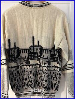 Vintage Tulchan Lowry Industrial Art Landscape Jumper