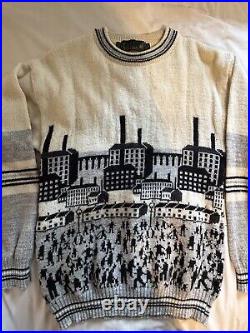 Vintage Tulchan Lowry Industrial Art Landscape Jumper