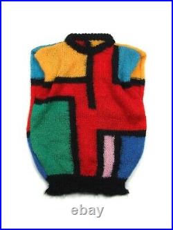 Vintage UNisex Mohair Fuzzy Woozy Sleeveless Sweater Marni S-M