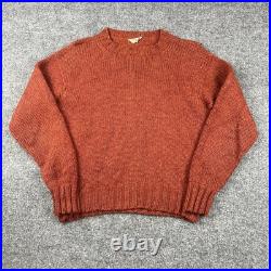 Vintage W. BILL London Wool Sweater Women's Burgundy Chunky Knit Long Sleeve