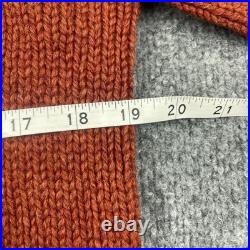 Vintage W. BILL London Wool Sweater Women's Burgundy Chunky Knit Long Sleeve